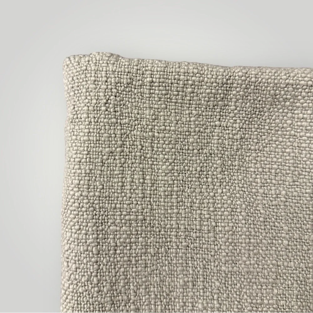 Crate & Barrel Lindstrom Cotton Grey Standard Sham Standart 20”x 26” Set of 2‎